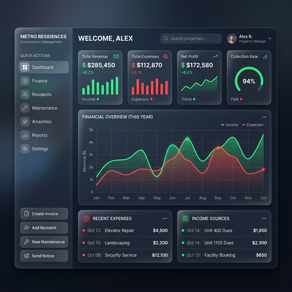 Dashboard SouSíndico